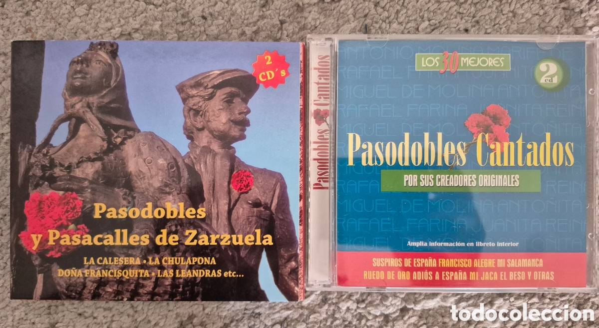 CD de M&uacute;sica: Lote 2 CDs Pasodobles