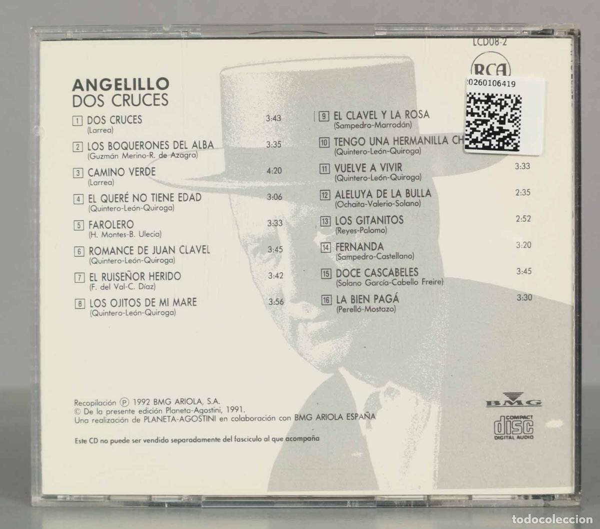 CDs de m&uacute;sica: CD. ANGELILLO - DOS CRUCES. - Foto 2