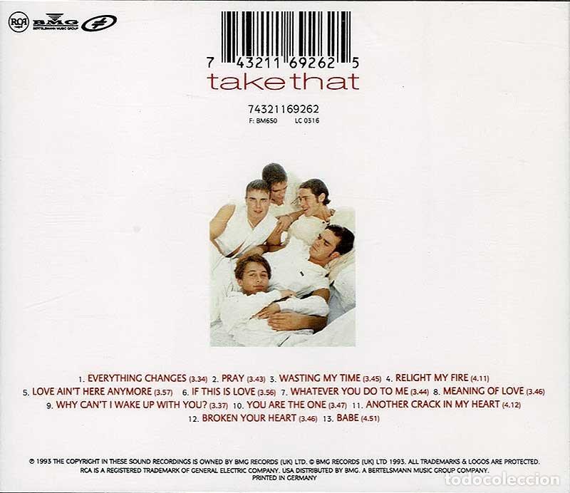 CDs de m&uacute;sica: Take That - Everything Changes. CD - Foto 2