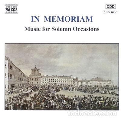 CD de M&uacute;sica: In Memoriam: Music for Solemn Occasions- 0730099443524