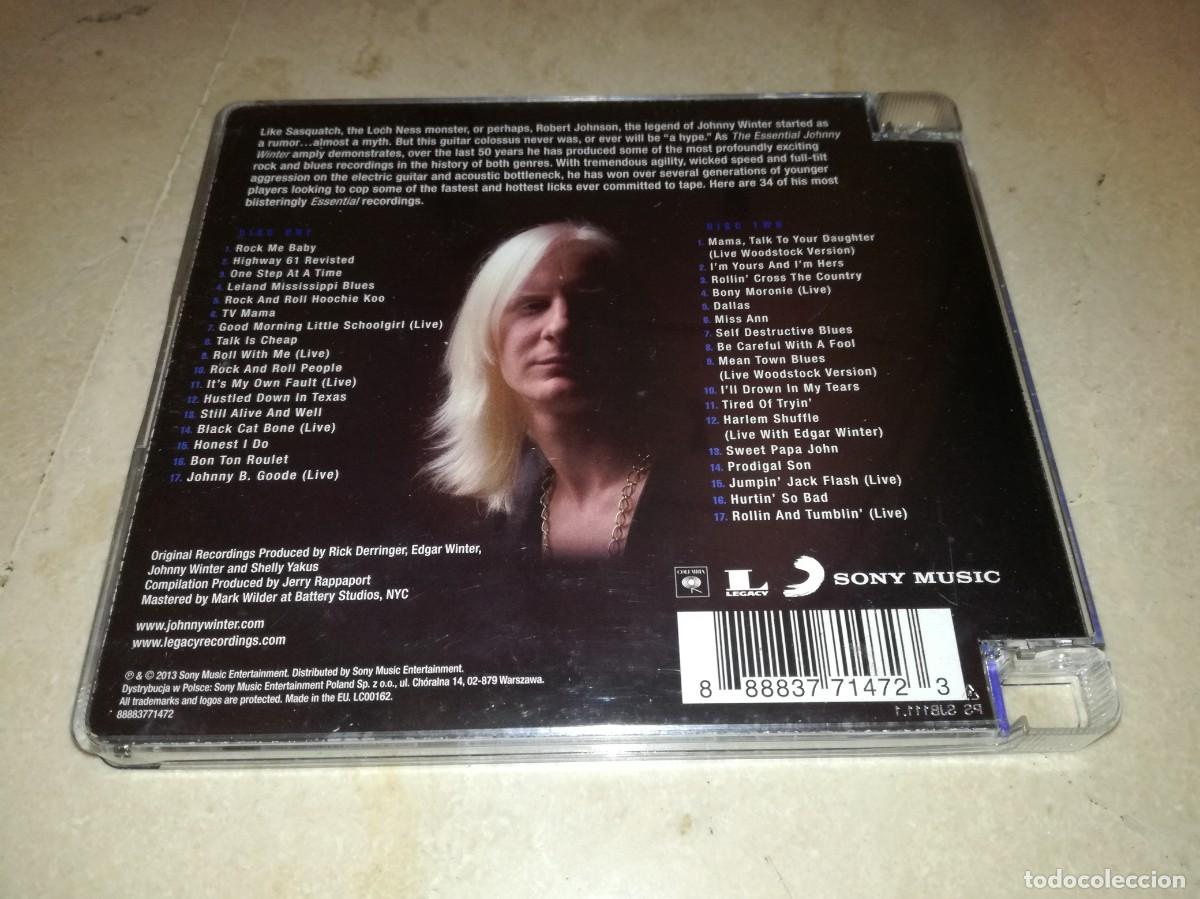 CDs de m&uacute;sica: THE ESSENTIAL JOHNNY WINTER-DOBLE CD - Foto 2
