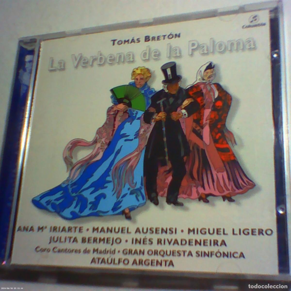CD de M&uacute;sica: cd tom&aacute;s bret&oacute;n. la verbena de la paloma. bmg 1996 spain. 12 temas (seminuevo)