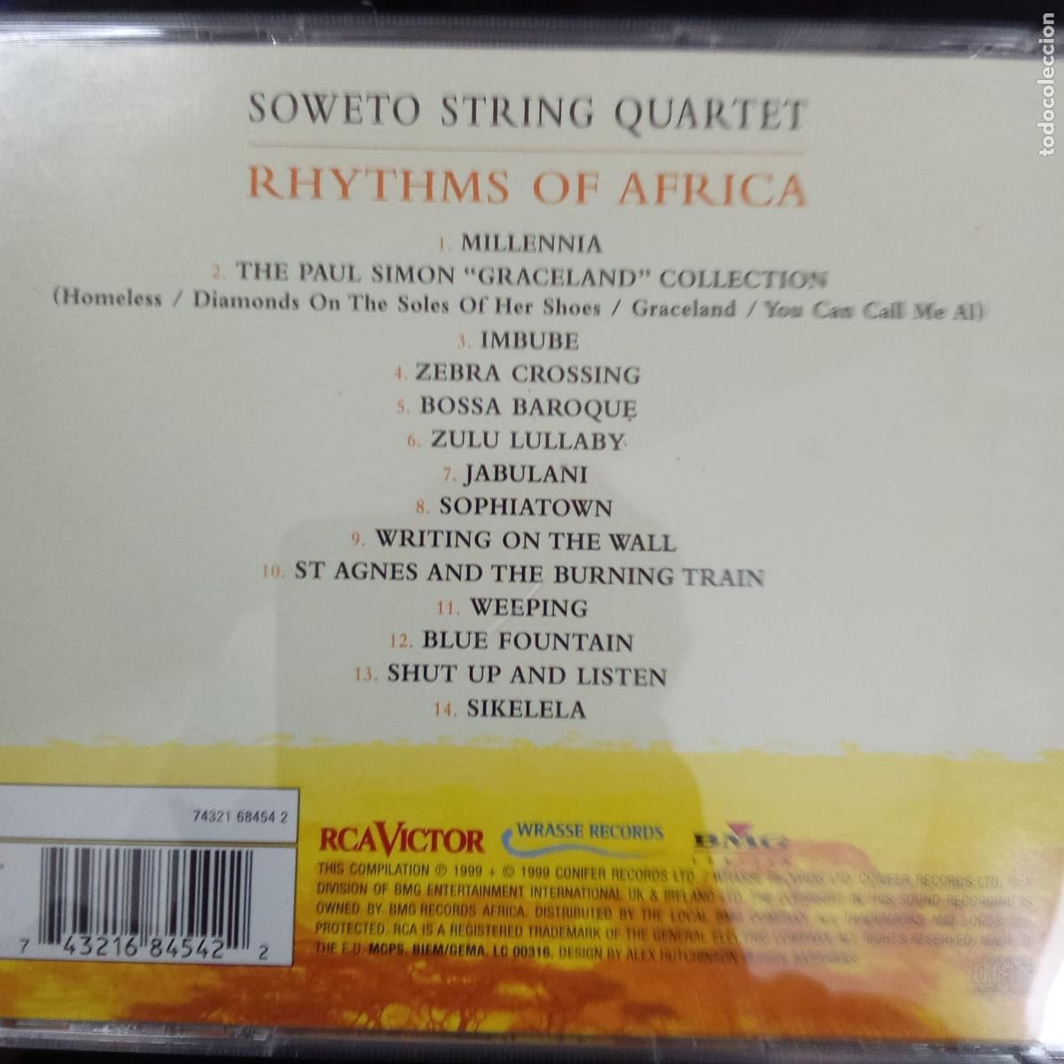 CDs de m&uacute;sica: Soweto String Quartet, Rhythms of AFRICA. CD - Foto 2