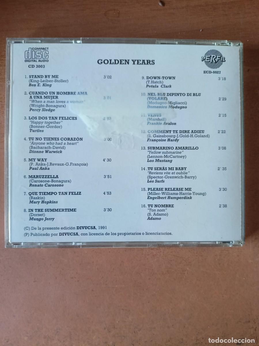 CDs de m&uacute;sica: Golden Years. Grandes Exitos 60/70 CD - Foto 2