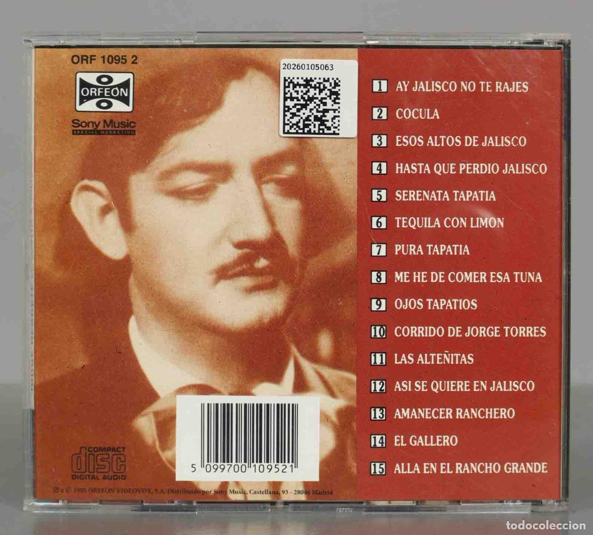 CDs de m&uacute;sica: CD. JORGE BEGRETE. Le Canta a Jalisco. - Foto 2