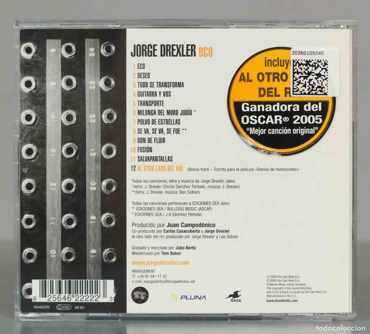 CDs de m&uacute;sica: CD. Jorge Drexler &ndash; Eco - Foto 2