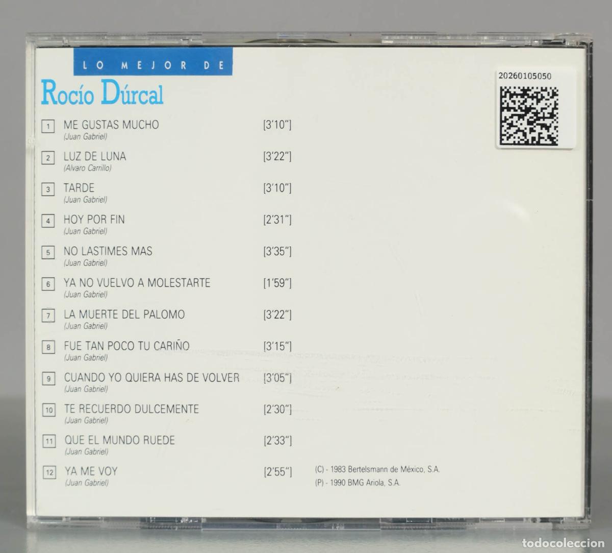 CDs de m&uacute;sica: CD. LO MEJOR DE: ROCIO DURCAL. - Foto 2