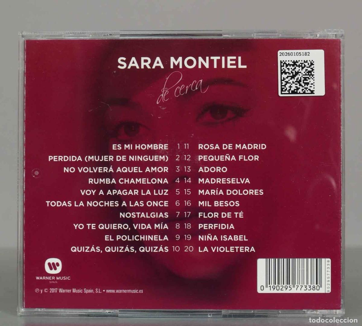 CDs de m&uacute;sica: CD. SARA MONTIEL - DE CERCA. - Foto 2