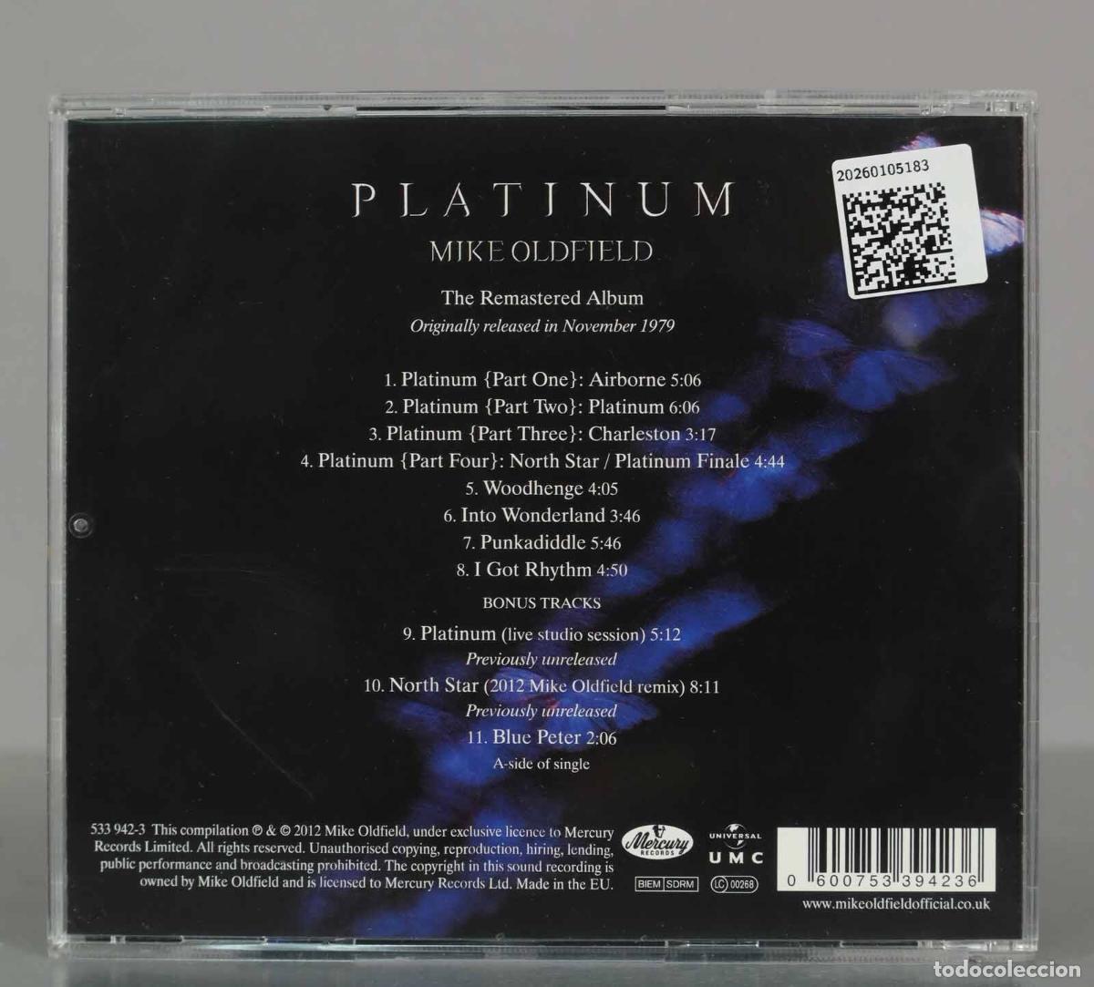 CDs de m&uacute;sica: CD. Mike Oldfield &ndash; Platinum - Foto 2