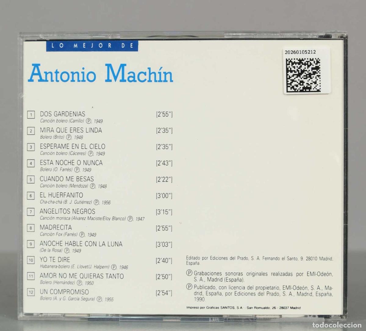 CDs de m&uacute;sica: CD. LO MEJOR DE: Antonio Mach&iacute;n. - Foto 2
