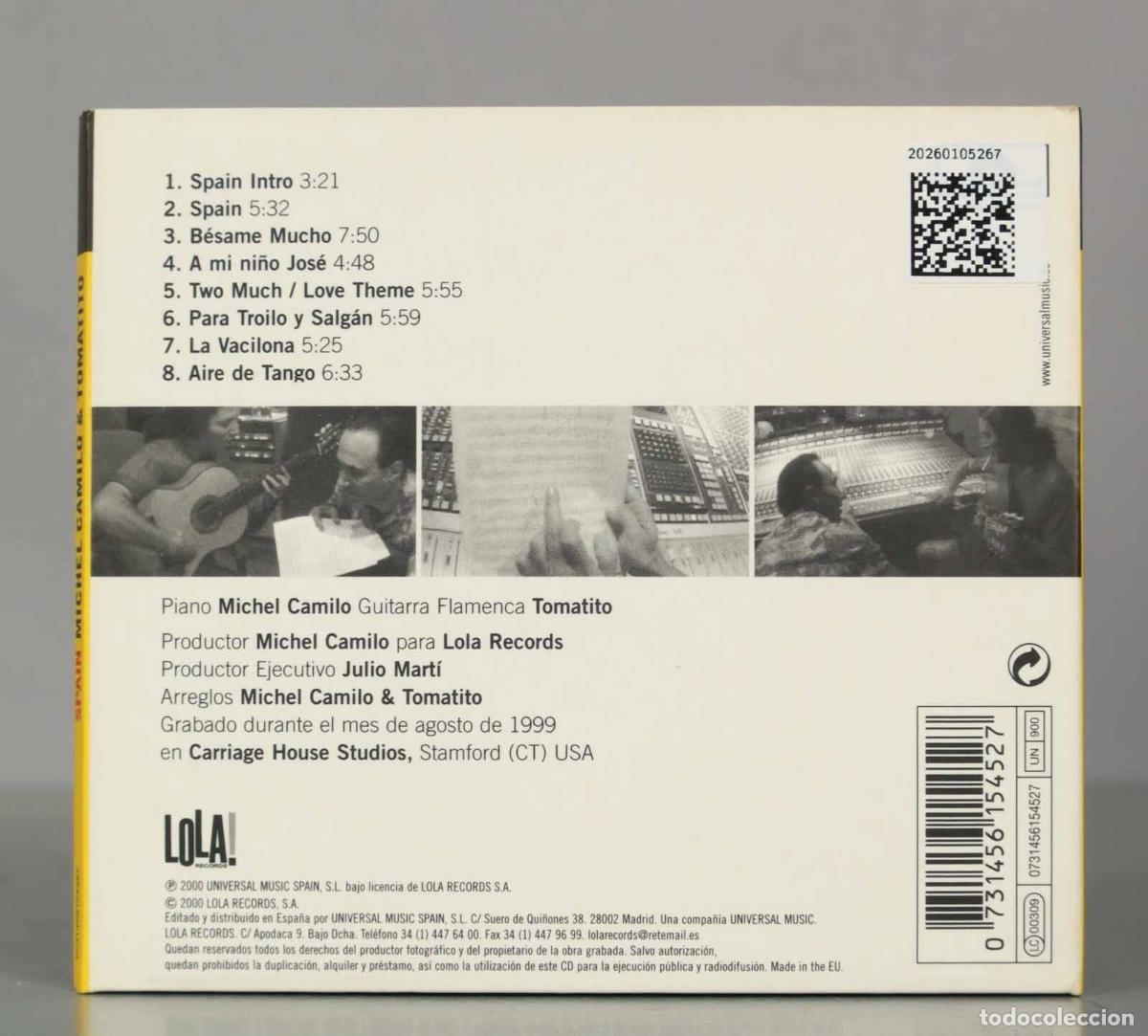 CDs de m&uacute;sica: CD. Michel Camilo and Tomatito &ndash; Spain - Foto 2