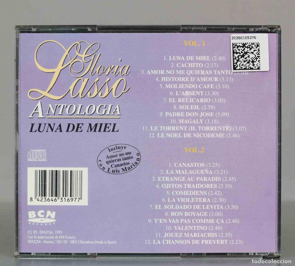 CDs de m&uacute;sica: CD. Gloria Lasso &ndash; Antolog&iacute;a - Foto 2