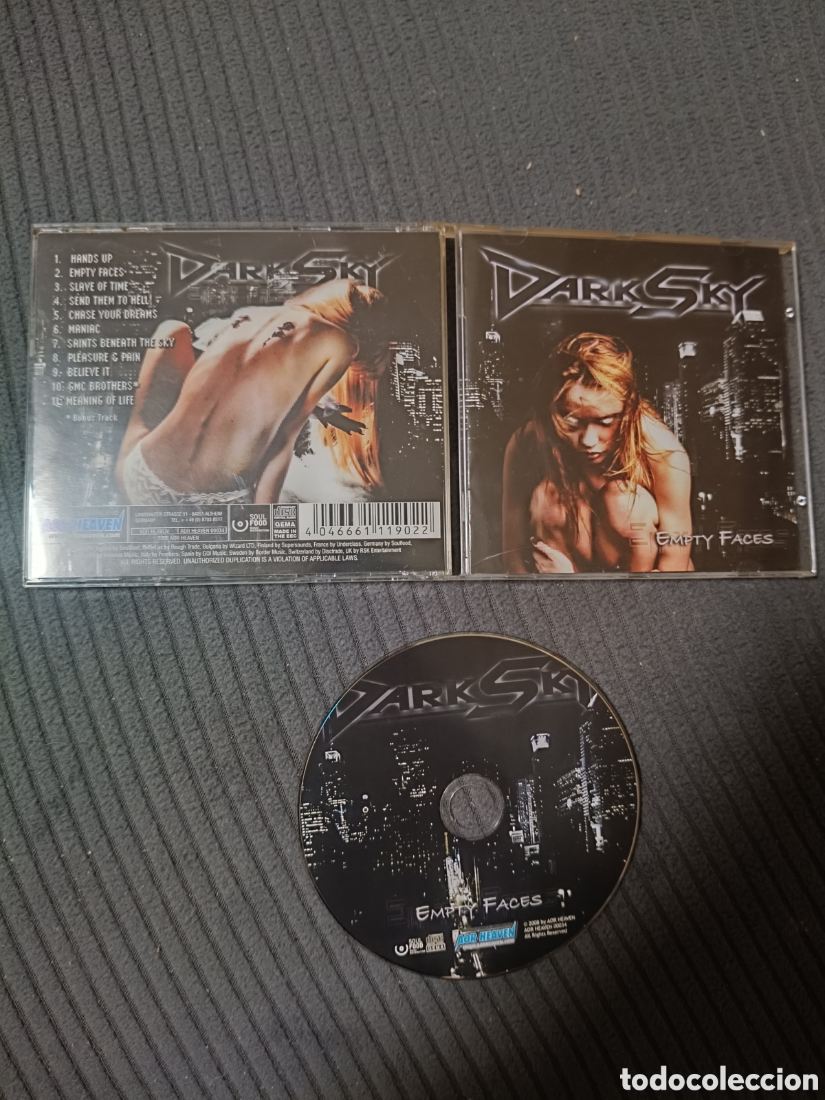 CDs de m&uacute;sica: Dark sky - empty faces cd (hard rock/AOR) - Foto 1
