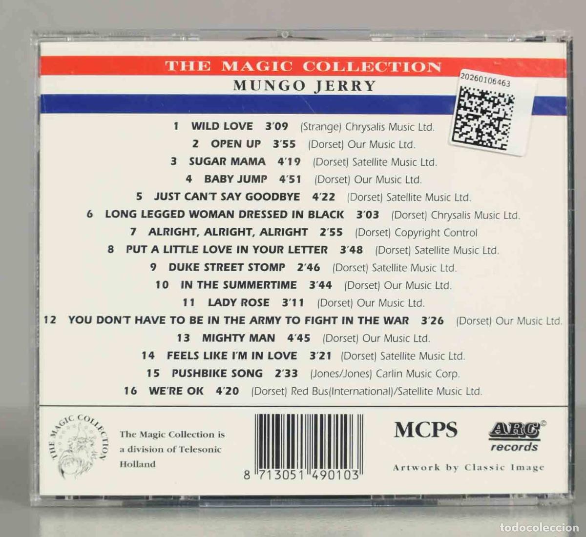 CDs de m&uacute;sica: CD. Mungo Jerry &ndash; The Magic Collection - Foto 2