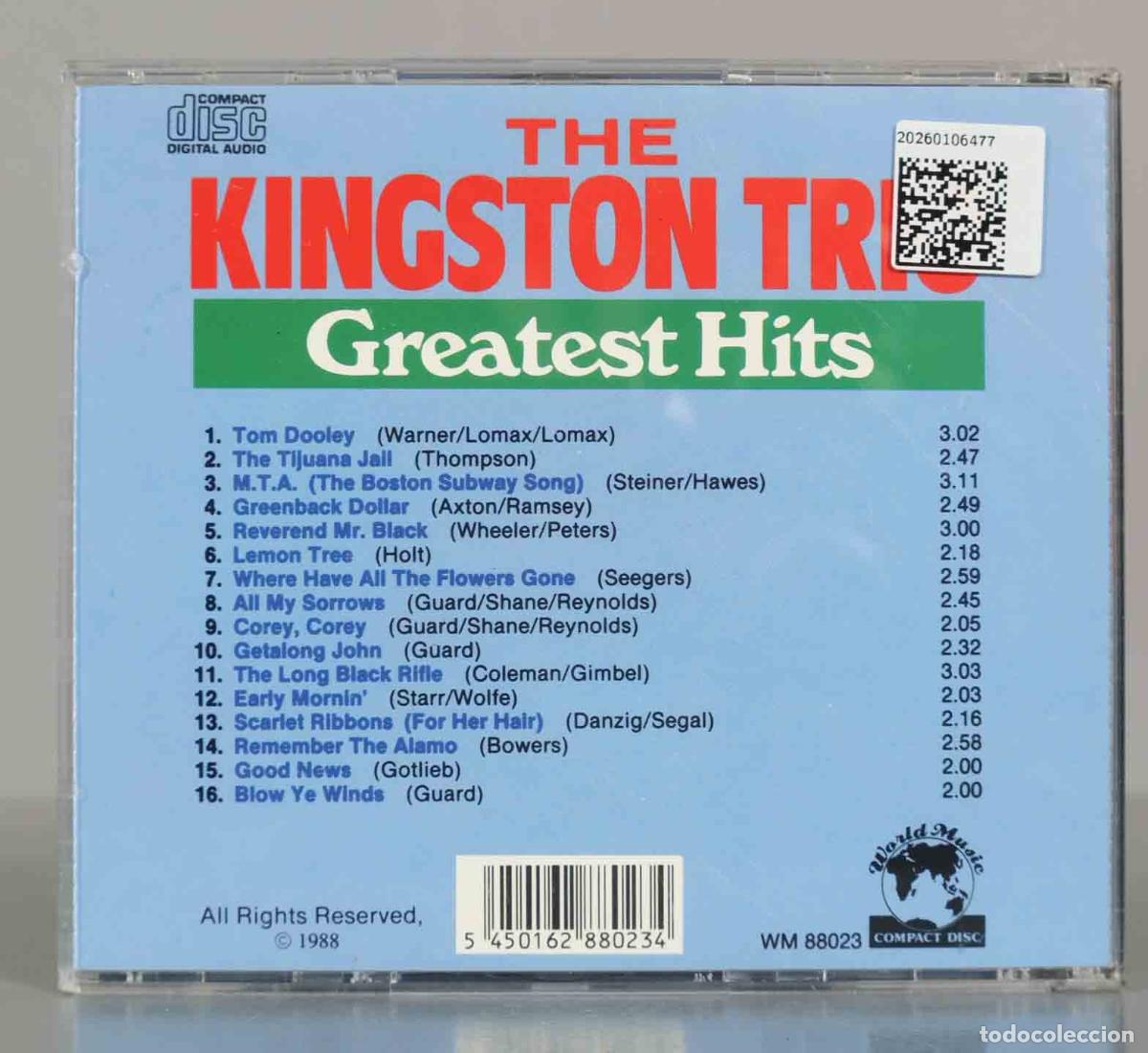 CDs de m&uacute;sica: CD. Kingston Trio &ndash; Greatest Hits - Foto 2