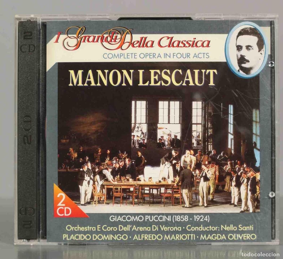 Music CDs: CD. Manon Lescaut. Giacomo Puccini : Orquesta y Coro de la Arena de Verona , Nello Santi Directo