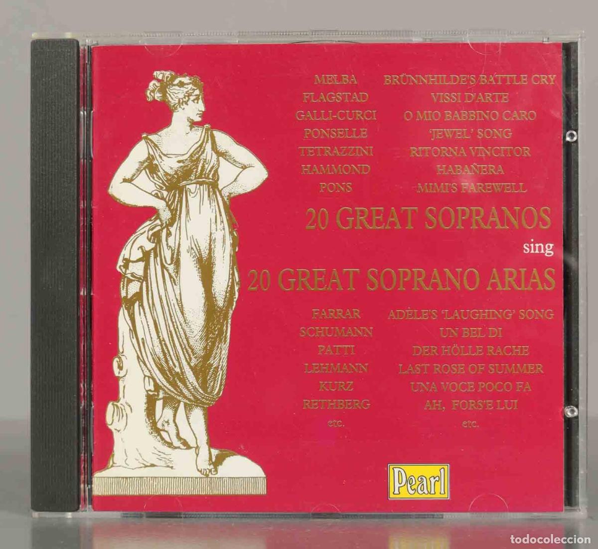 Musik-CDs: CD. 20 GREAT SOPRANOS sing 20 GREAT SOPRANO ARIAS.
