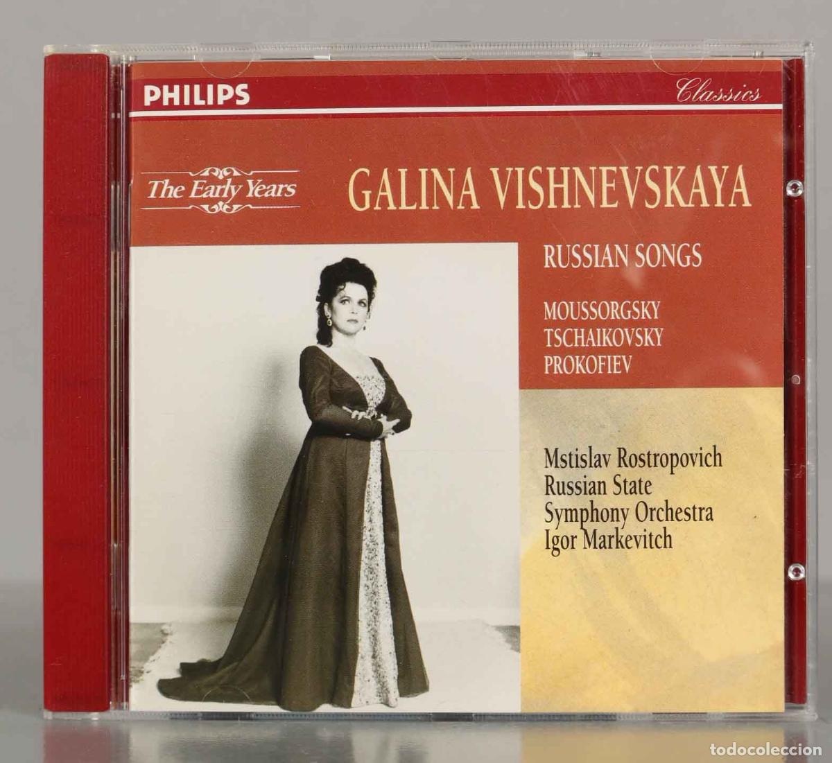CDs de M&uacute;sica: CD. Russian Songs - Igor Markevitch. Mussorgsky / Tchaikovsky / Prokofiev - Galina Vishnevskaya,