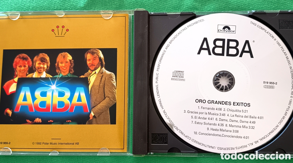 CDs de m&uacute;sica: CD ABBA ORO Grandes Exitos Espa&ntilde;ol - Foto 2