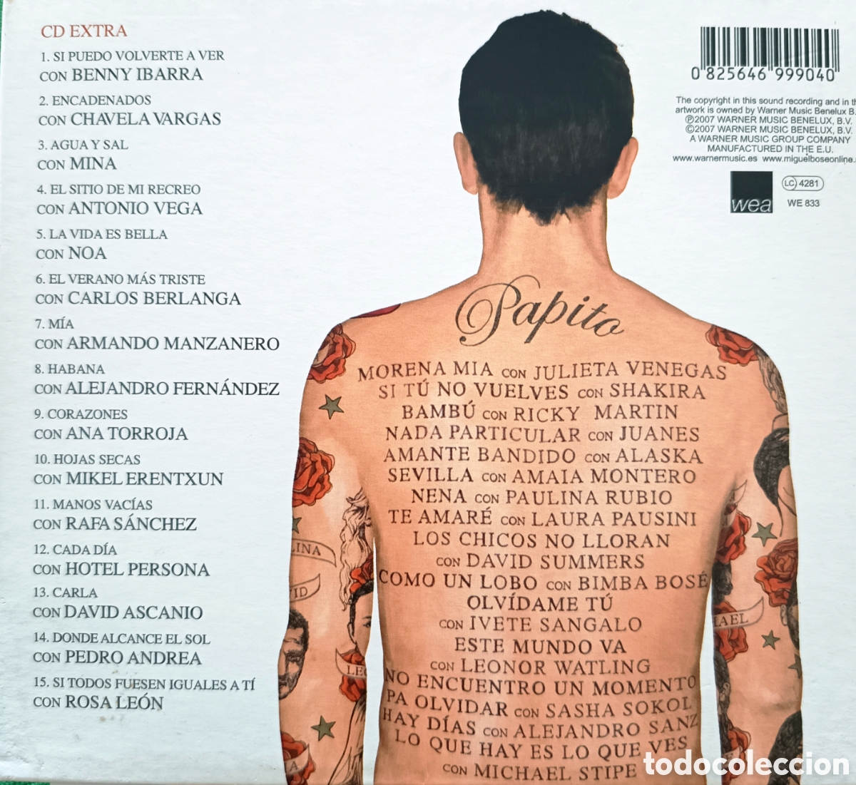 CDs de m&uacute;sica: CD Miguel Bos&eacute; de Duetos PAPITO - Foto 2