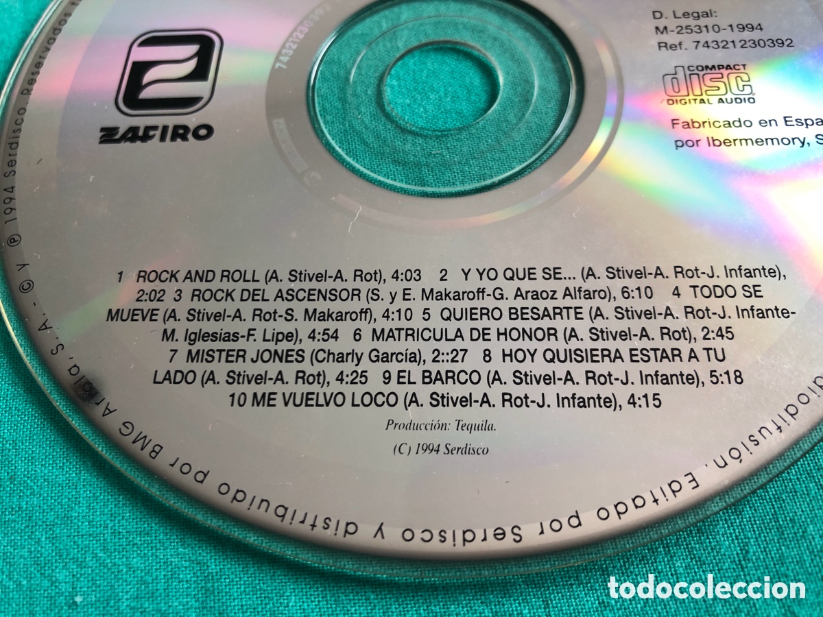CDs de m&uacute;sica: CD Tequila &ldquo;Rock and Roll&rdquo; - Foto 5