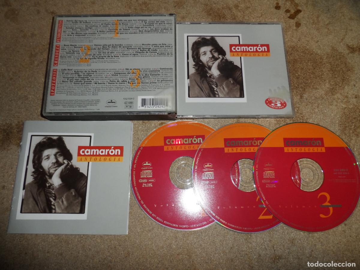 CDs de m&uacute;sica: CAMAR&Oacute;N - ANTOLOG&Iacute;A (3 CDS) - Foto 1