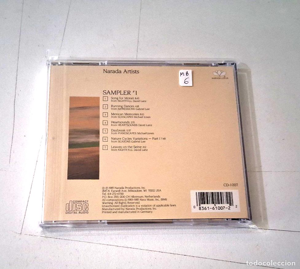 CDs de m&uacute;sica: MICHAEL JONES GABRIEL LEE DAVID LANZ &rdquo;NARADA SAMPLER 1&rdquo; CD 7 TRACKS - Foto 2