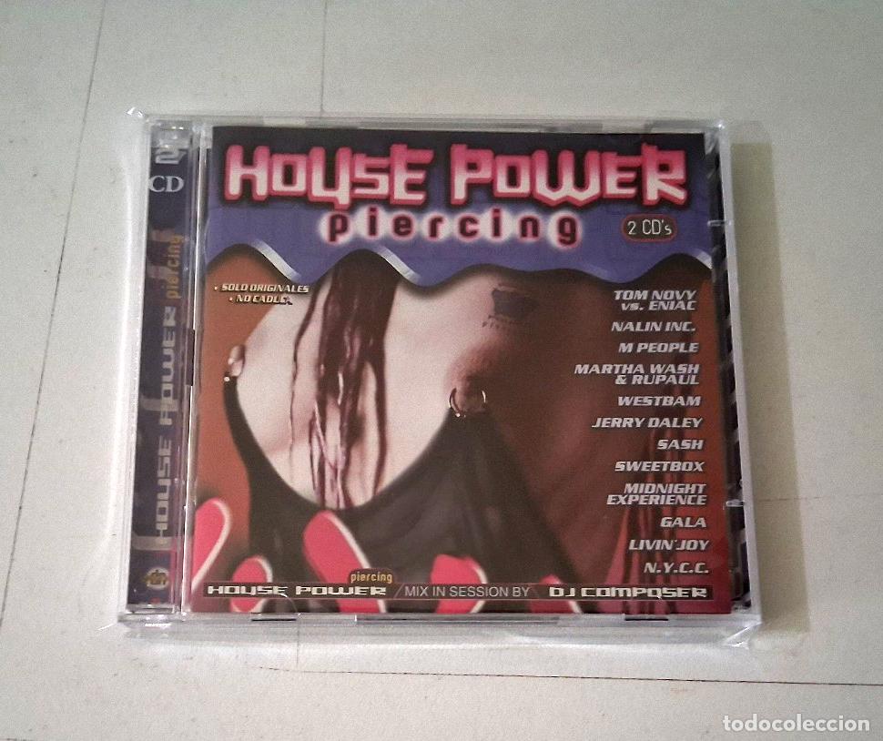 CDs de m&uacute;sica: CD &rdquo;HOUSE POWER PIERCING&rdquo; 2CD 32 TRACKS CD DJ COMPOSER - Foto 1