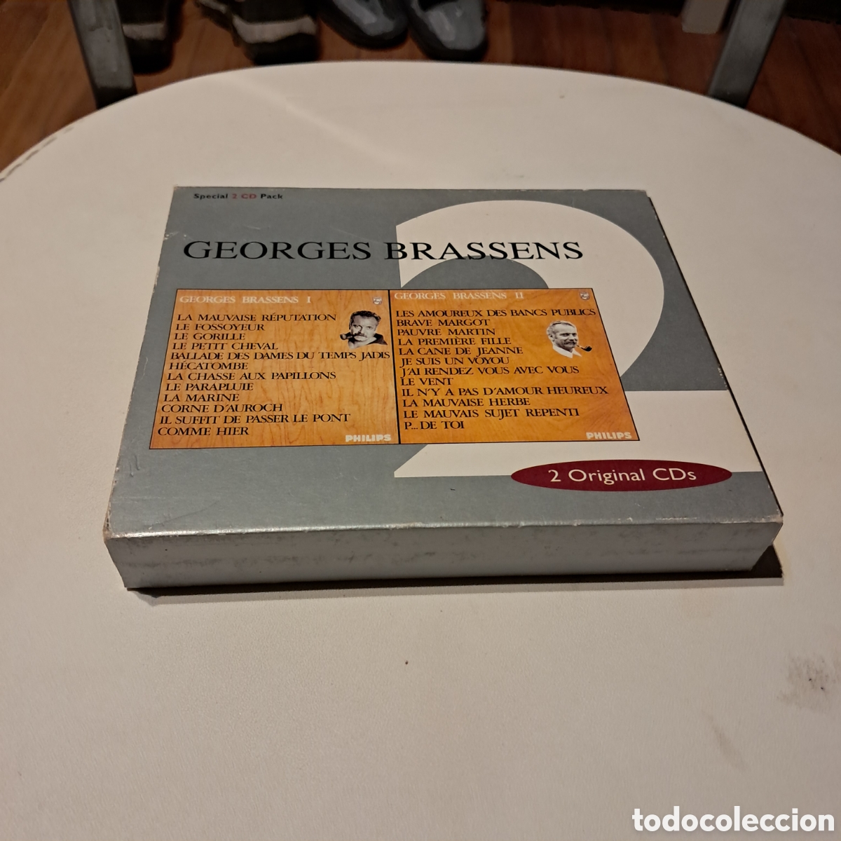 CDs de m&uacute;sica: Georges Brassens, 2 original CDs, Compact disco - Foto 1
