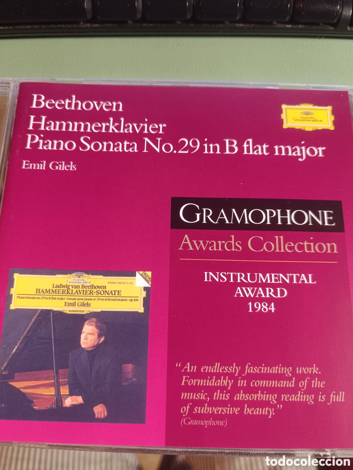 CDs de M&uacute;sica: Beethoven, Emil Gilels &ndash; Hammerklavier-Sonate