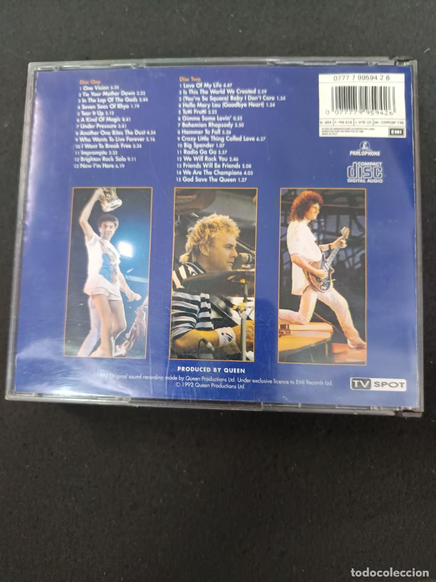 CDs de m&uacute;sica: 2 CDs. QUEEN LIVE AT WEMBLEY 86 - Foto 2