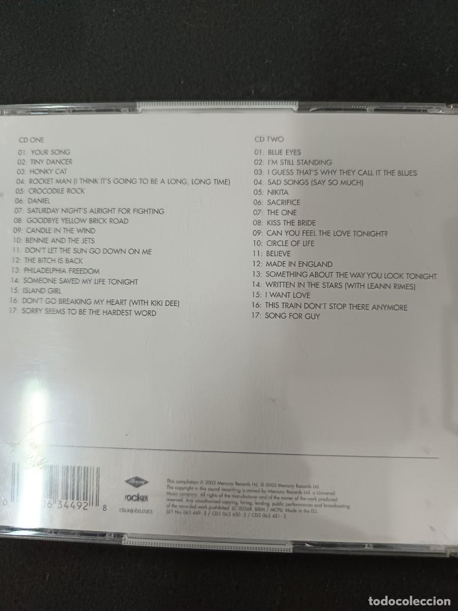 CDs de m&uacute;sica: 2 CD. ELTON JOHN. GREATEST HITS 1970-2002 - Foto 2