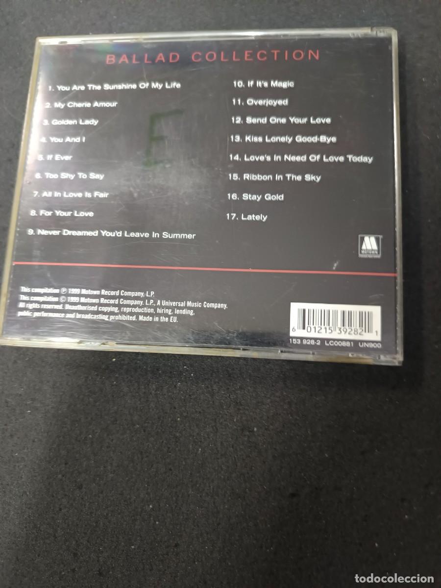 CDs de m&uacute;sica: CD. STEVIE WONDER. BALLAD COLLECTION - Foto 2