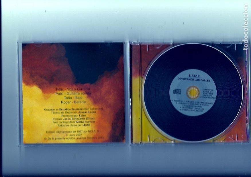 CDs de m&uacute;sica: LEIZE. Devorando las calles. (cd album 2013) - Foto 3