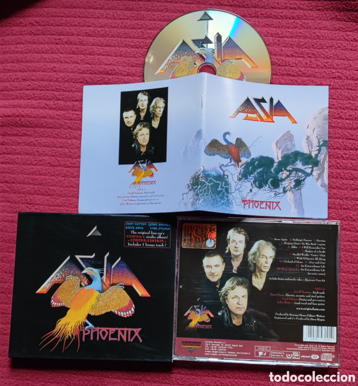 CDs de m&uacute;sica: ASIA: Phoenix. Cd 2008 Frontiers Records. - Foto 1