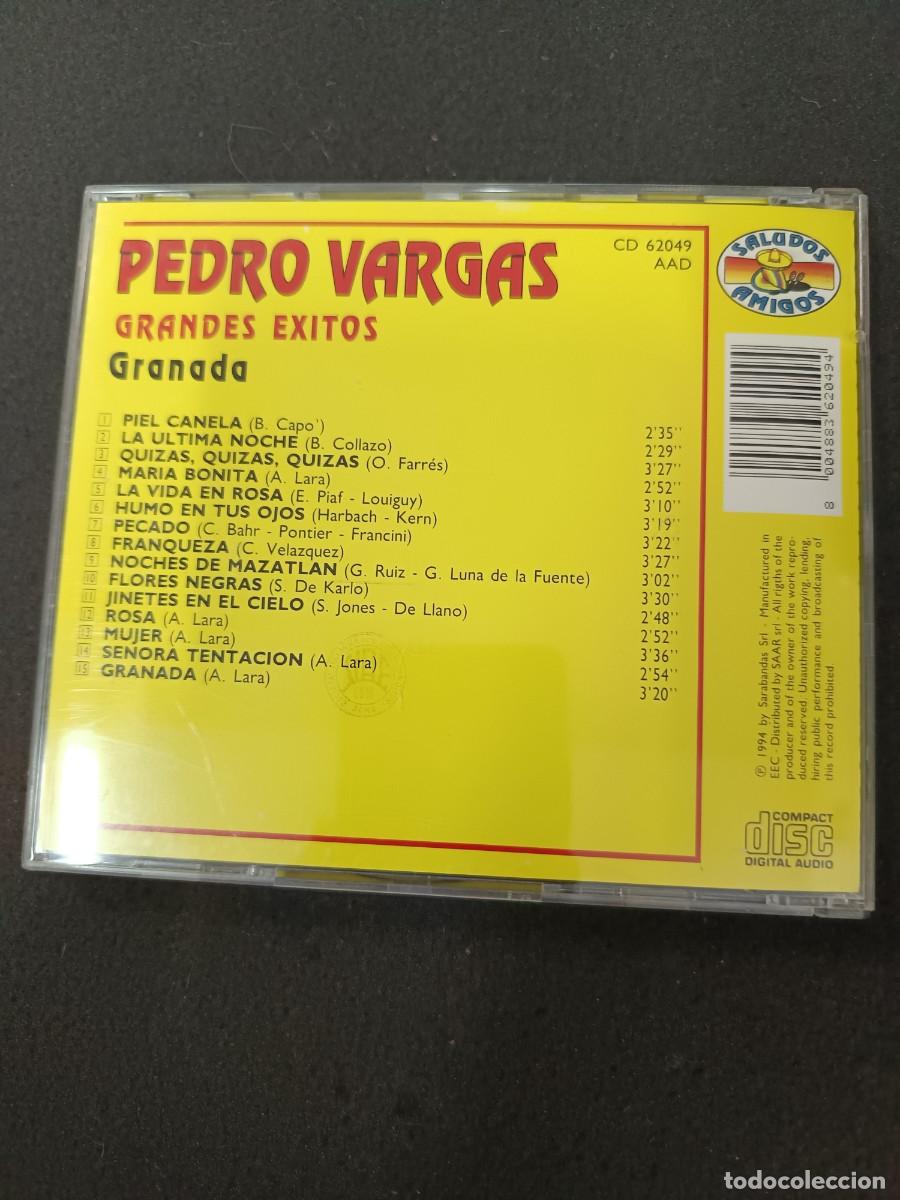 CDs de m&uacute;sica: CD. PEDRO VARGAS. GRANDES &Eacute;XITOS - Foto 2