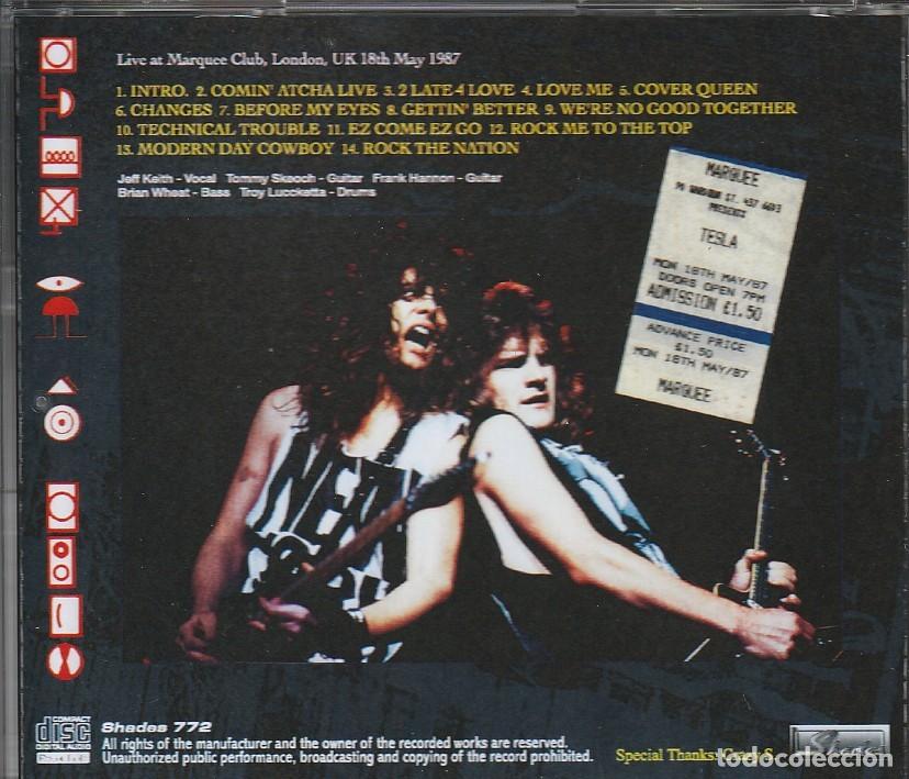 CDs de m&uacute;sica: CD - TESLA - Live Marquee 1987 - Foto 2