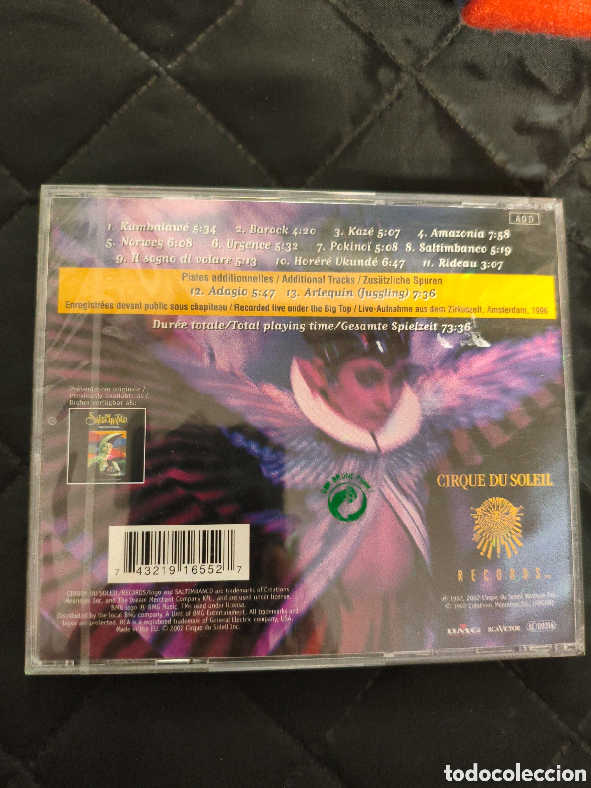 CDs de m&uacute;sica: Cirque du soleil Saltimbanco CD - Foto 2