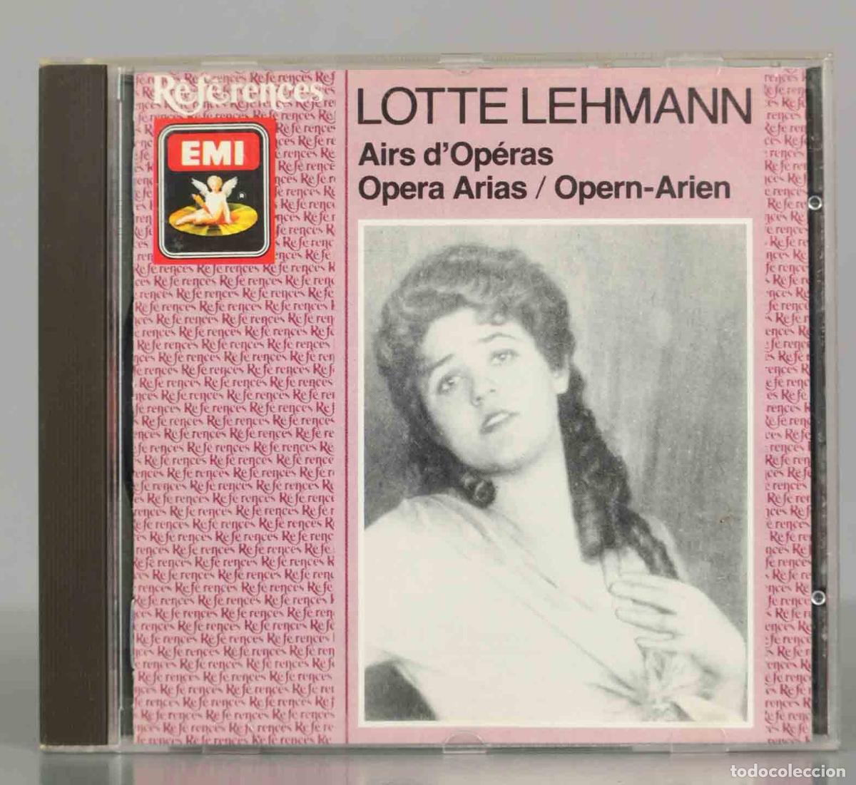 CD de M&uacute;sica: CD. LOTTE LEHMANN Airs d&acute;Op&eacute;ras Opera Arias / Opern-Arien