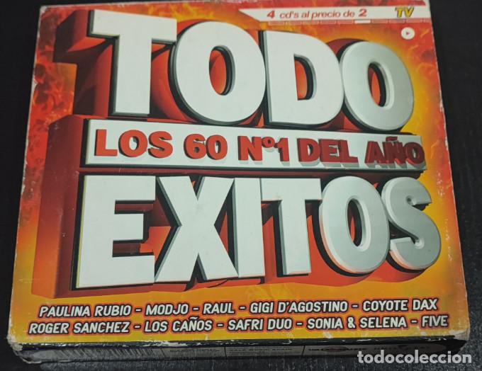 CDs de m&uacute;sica: TODO EXITOS, LOS 60 N&ordm;1 DEL A&Ntilde;O, 4 CDS - Foto 1