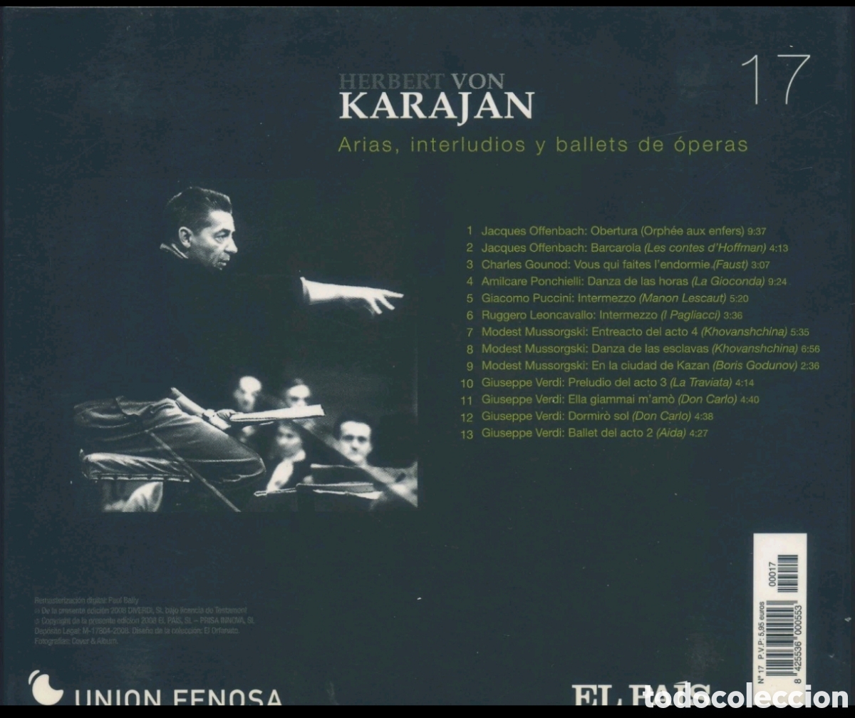 CDs de m&uacute;sica: Herbert von Karajan 17 - Foto 2