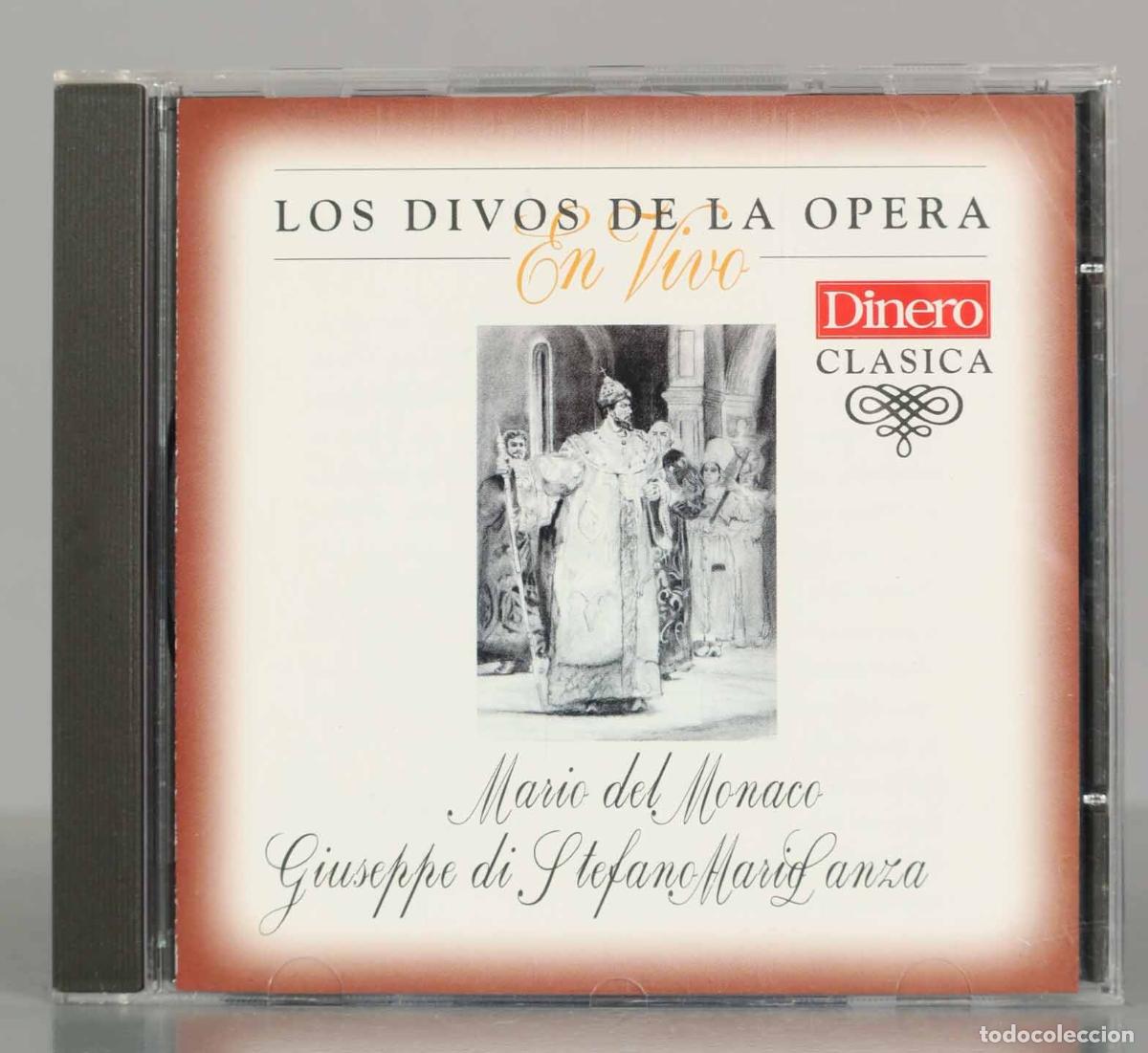 CD di Musica: CD. LOS DIVOS DE LA OPERA En Vivo. Mario del Monaco Giuseppe di Stefano