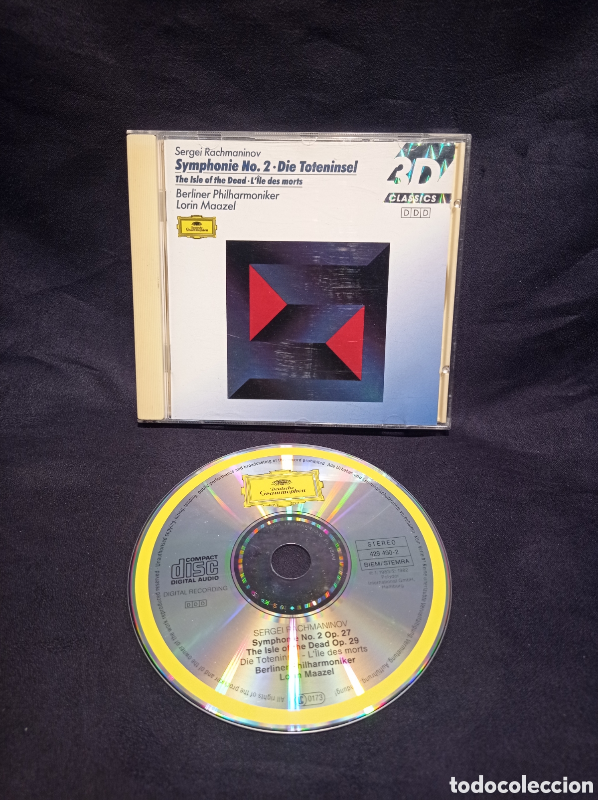 CDs de Musique: CD RACHMANINOV. SINFON&Iacute;A N&Uacute;MERO 2 LA ISLA DE LOS MUERTOS. BUEN ESTADO