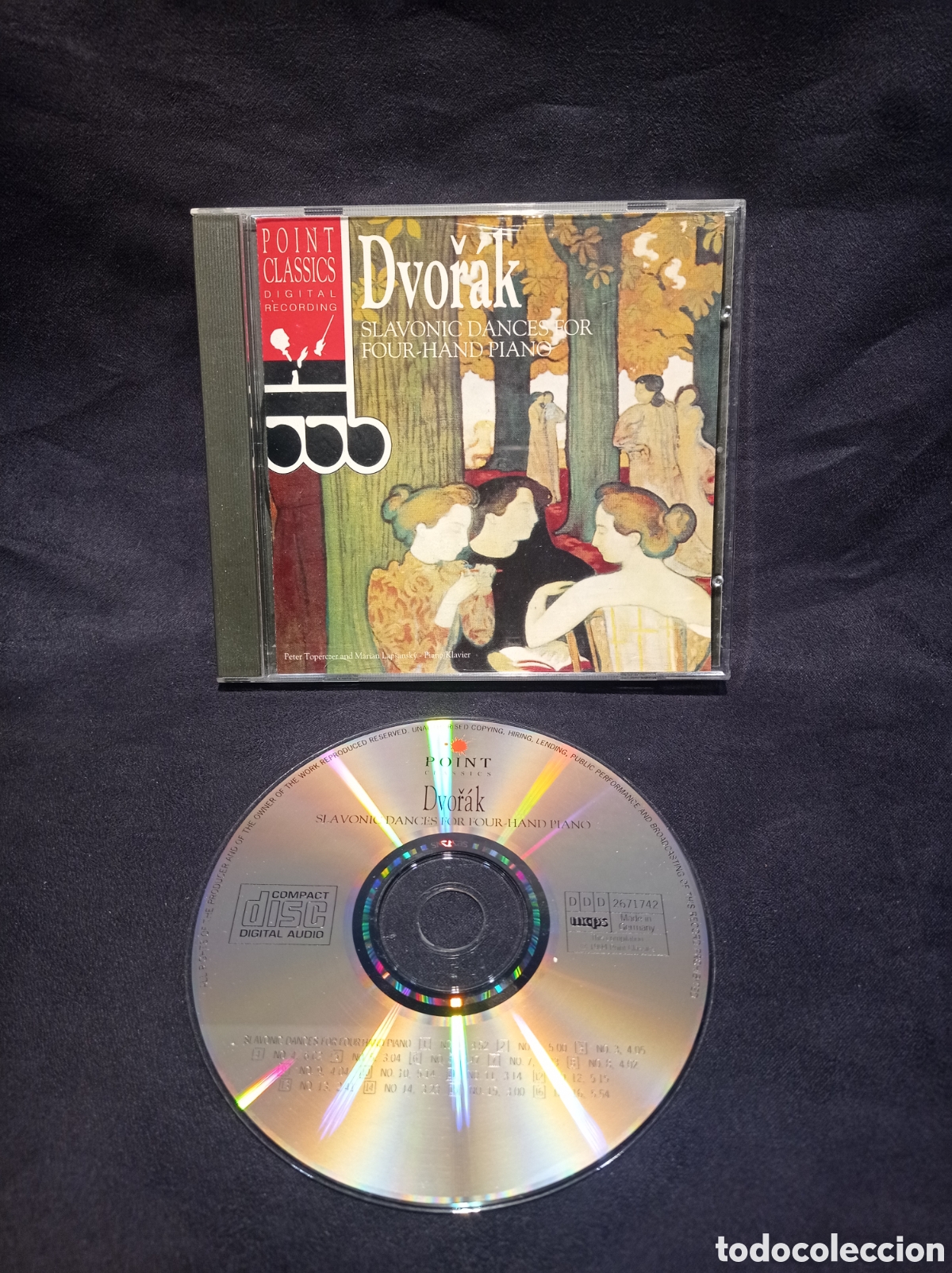 CD di Musica: CD DVOR&Aacute;K. SLAVONIC DANCES FOR FOUR HAND PIANO. MUY BUEN ESTADO