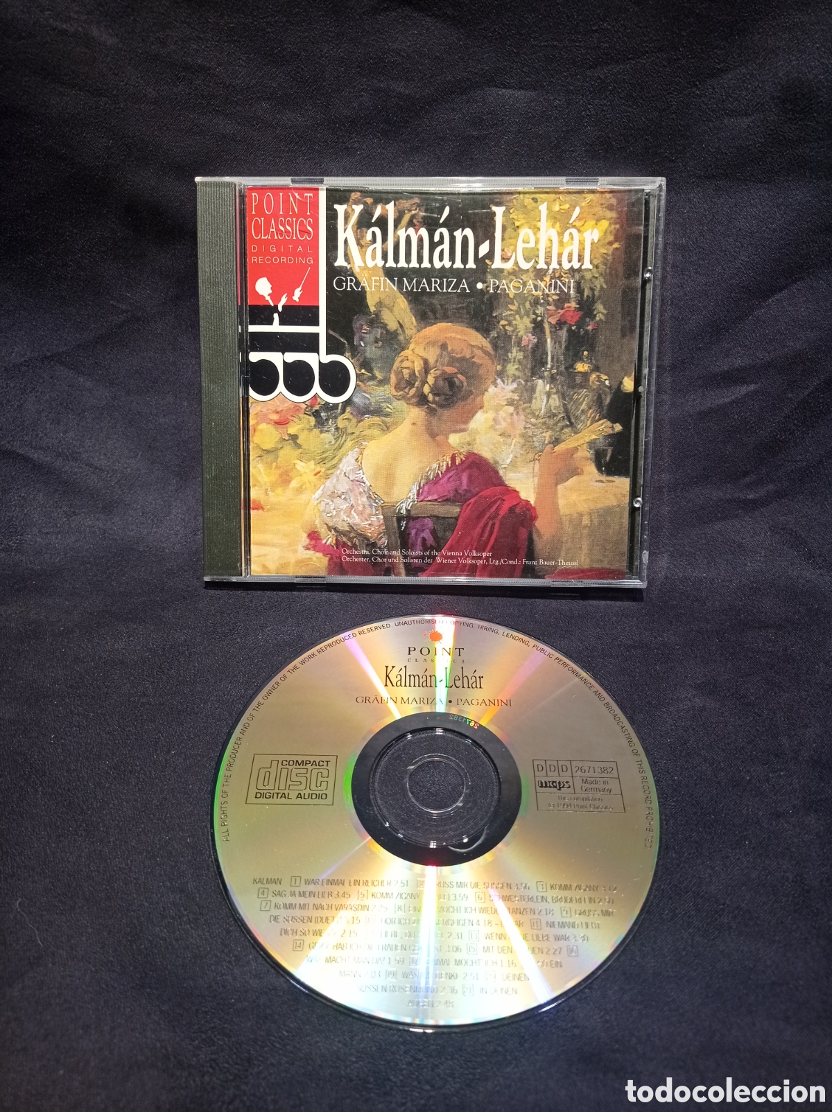 CD di Musica: CD K&Aacute;LM&Aacute;N-LEH&Aacute;R. GR&Auml;FIN MARIZA- PAGANINI. POINT CLASSICS. MUY BUEN ESTADO