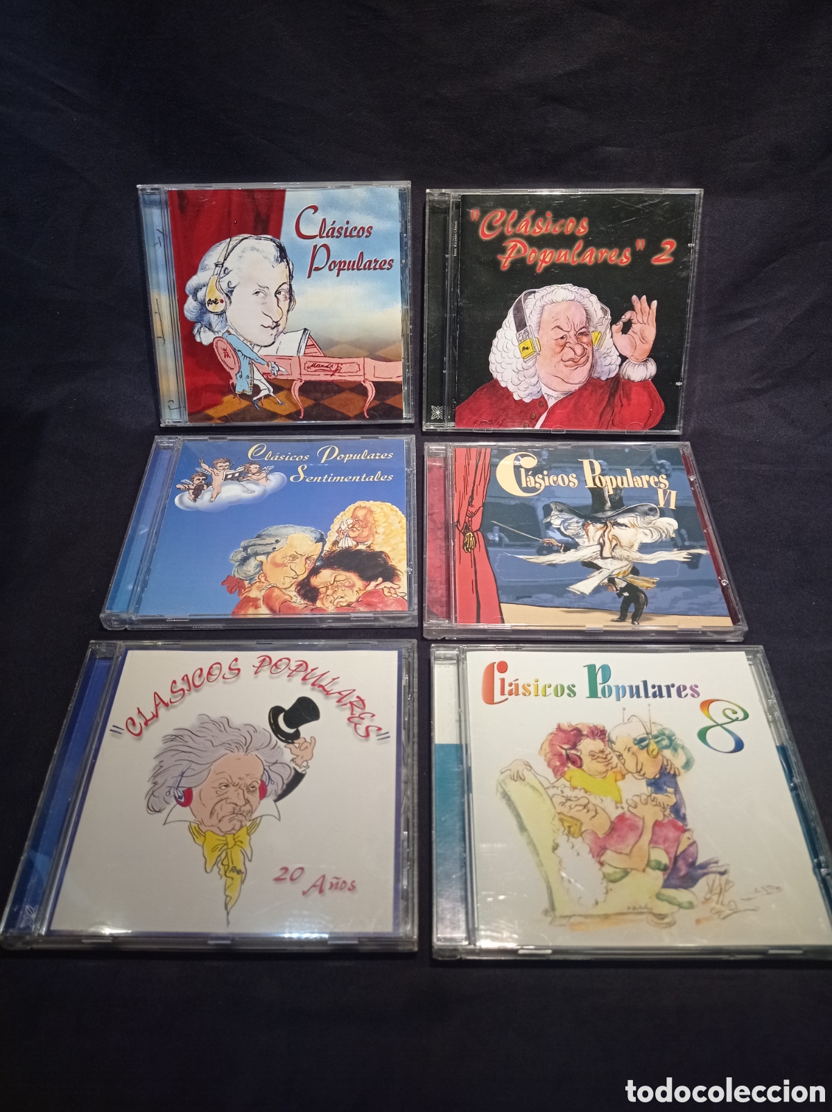 CD di Musica: 6 X CD CL&Aacute;SICOS POPULARES RTVE. BUEN ESTADO