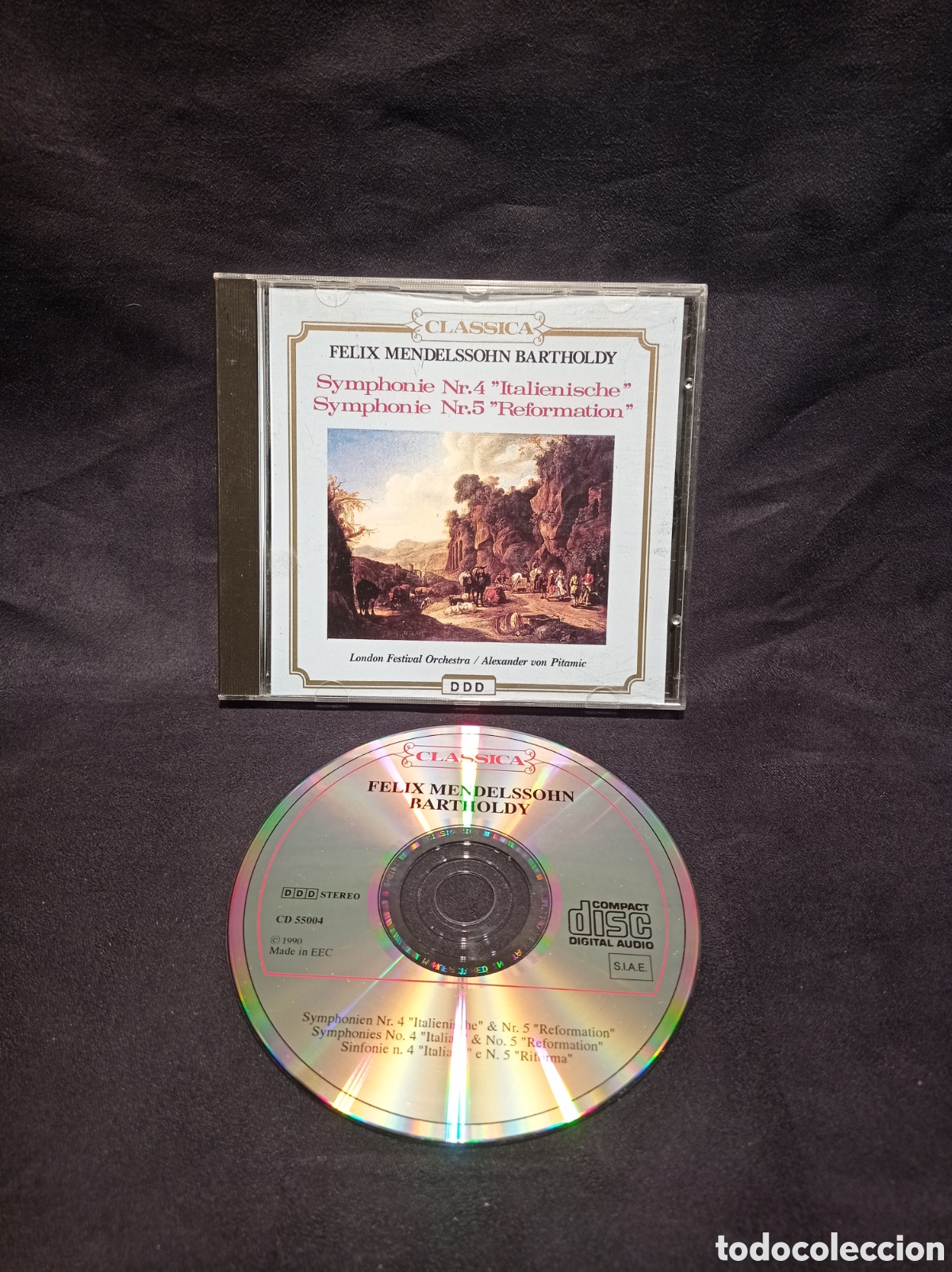 CD di Musica: CD FELIX MENDELSSOHN BARTHOLDY. SINFON&Iacute;A N 4 Y 5. MUY BUEN ESTADO