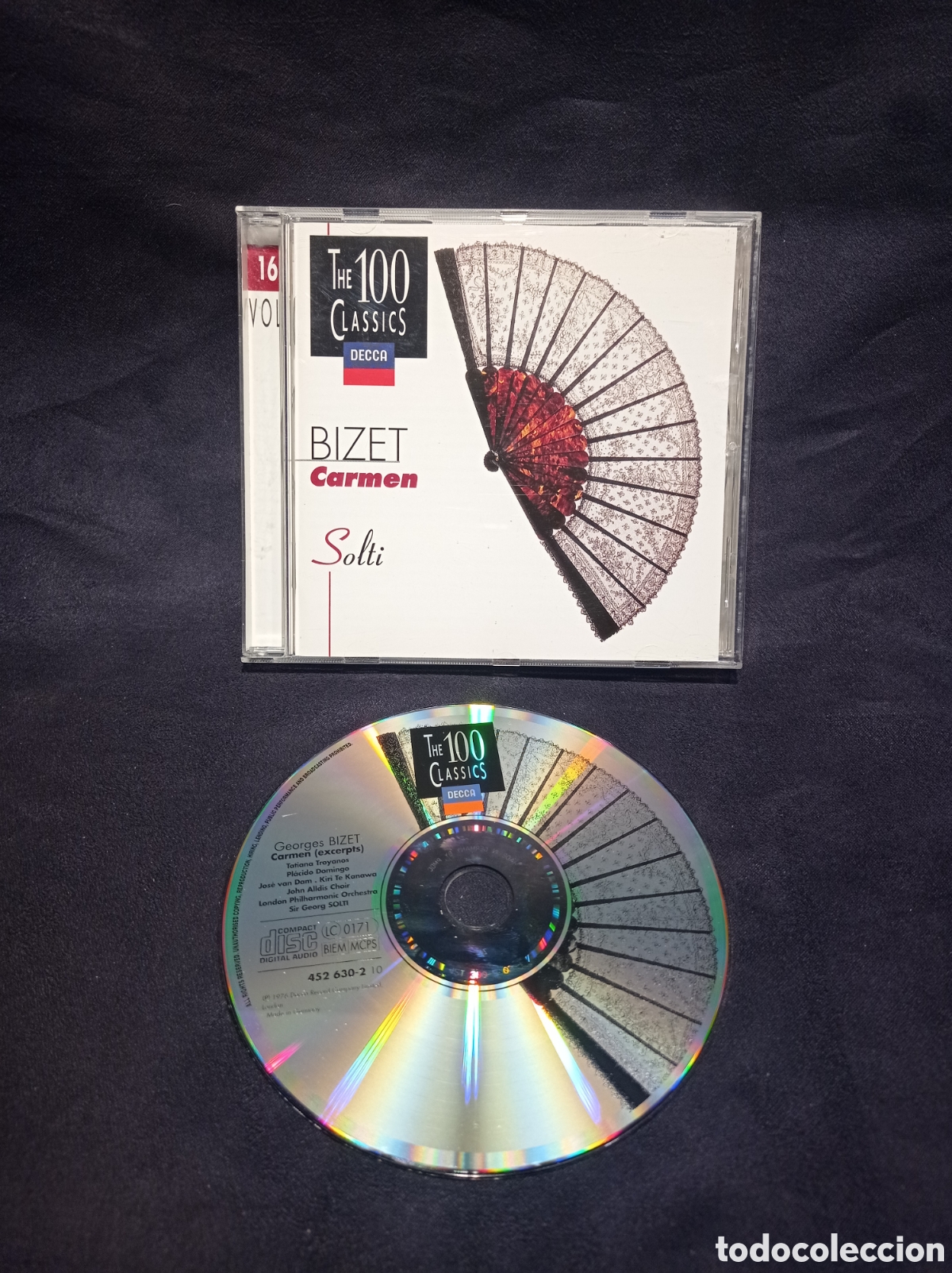 CD di Musica: CD THE 100 CLASSICS DECCA. BIZET. CARMEN. SOLTI. MUY BUEN ESTADO