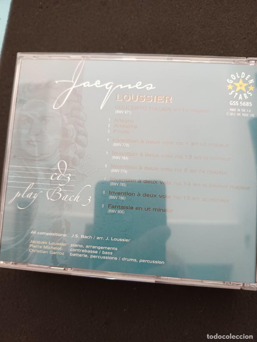 CDs de m&uacute;sica: 3 CD. JACQUES LOUSSIER PLAY BACH - Foto 3