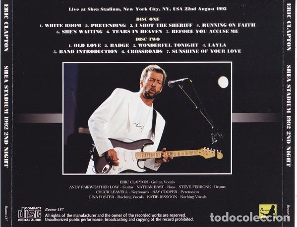 CDs de m&uacute;sica: 2 CDs - Eric CLAPTON - Live Shea Stadium 1992 - Foto 2